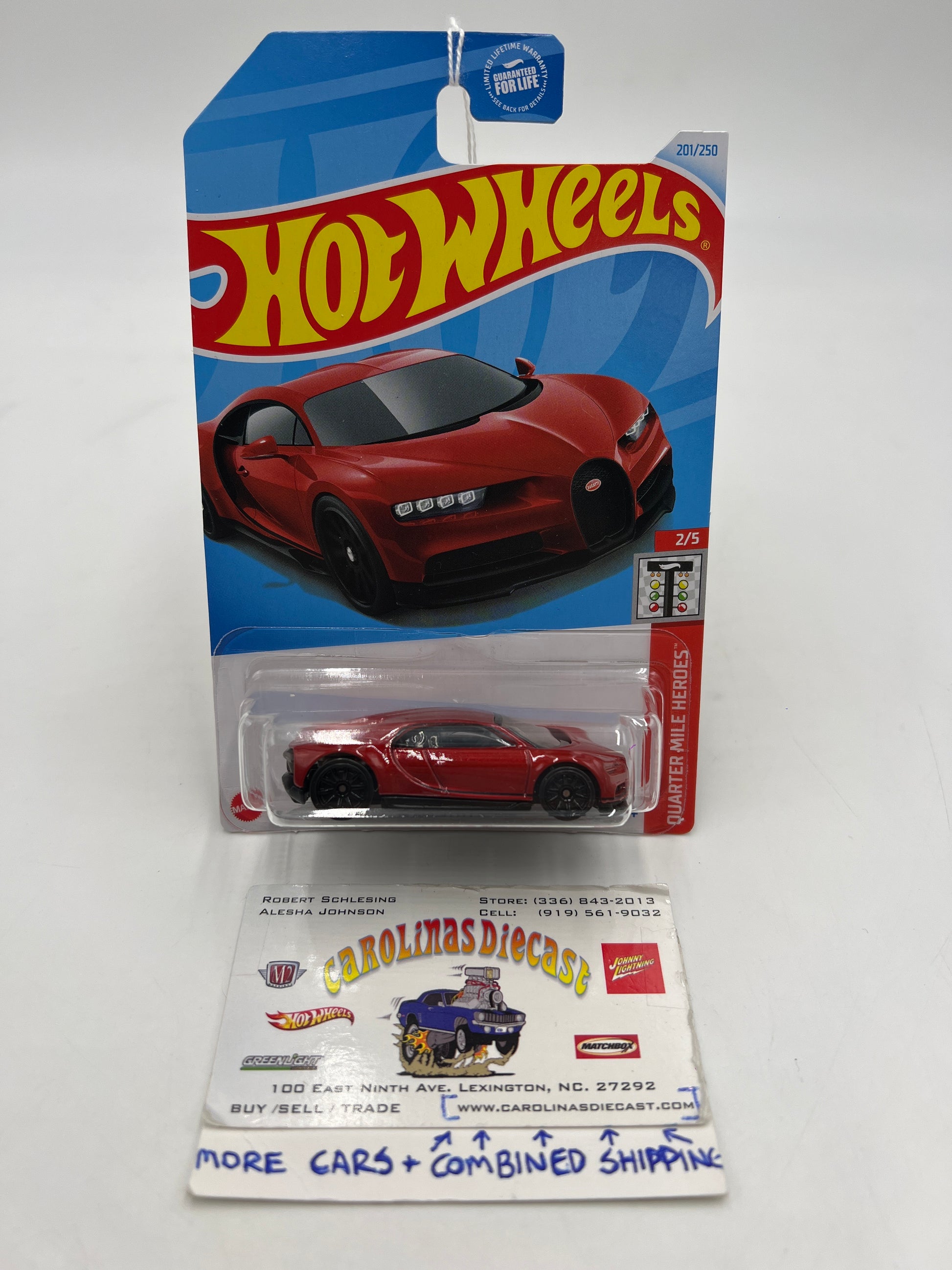 2024 Hot Wheels N Case #201 16 Bugatti Chiron Red 105E