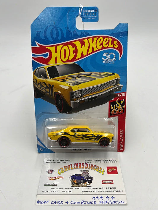 2018 Hot Wheels 68 Chevy Nova Kmart Exclusive Yellow 158B