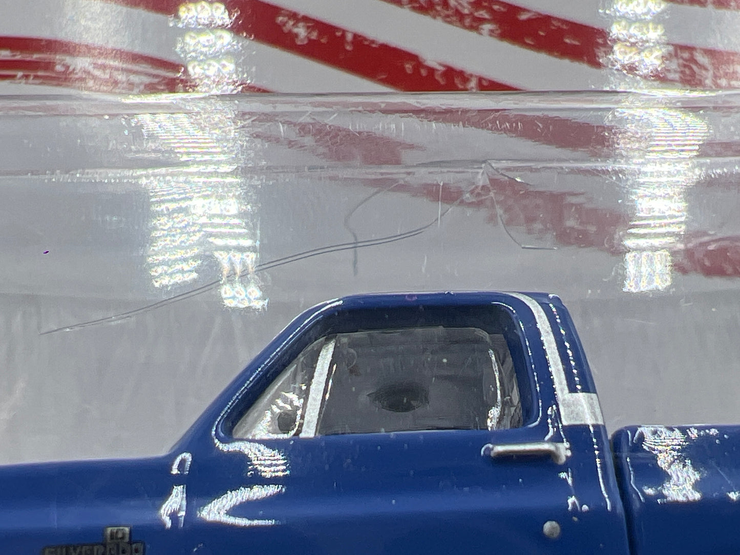 Greenlight Squarebody USA 1/3024 1987 Chevrolet C-10 Blue See Description 181D