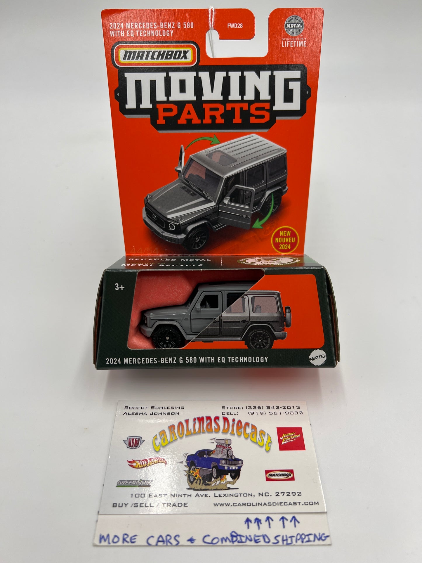 2024 Matchbox Moving Parts #44 2024 Mercedes-Benz G 580 With EQ Technology Gray 169C