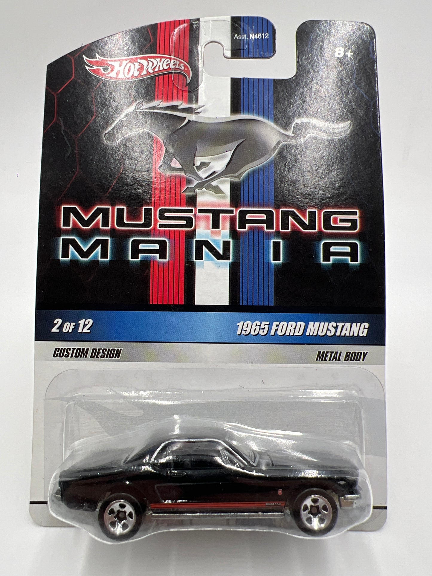 2009 Hot Wheels Mustang Mania #2 1965 Ford Mustang Black W/Protector