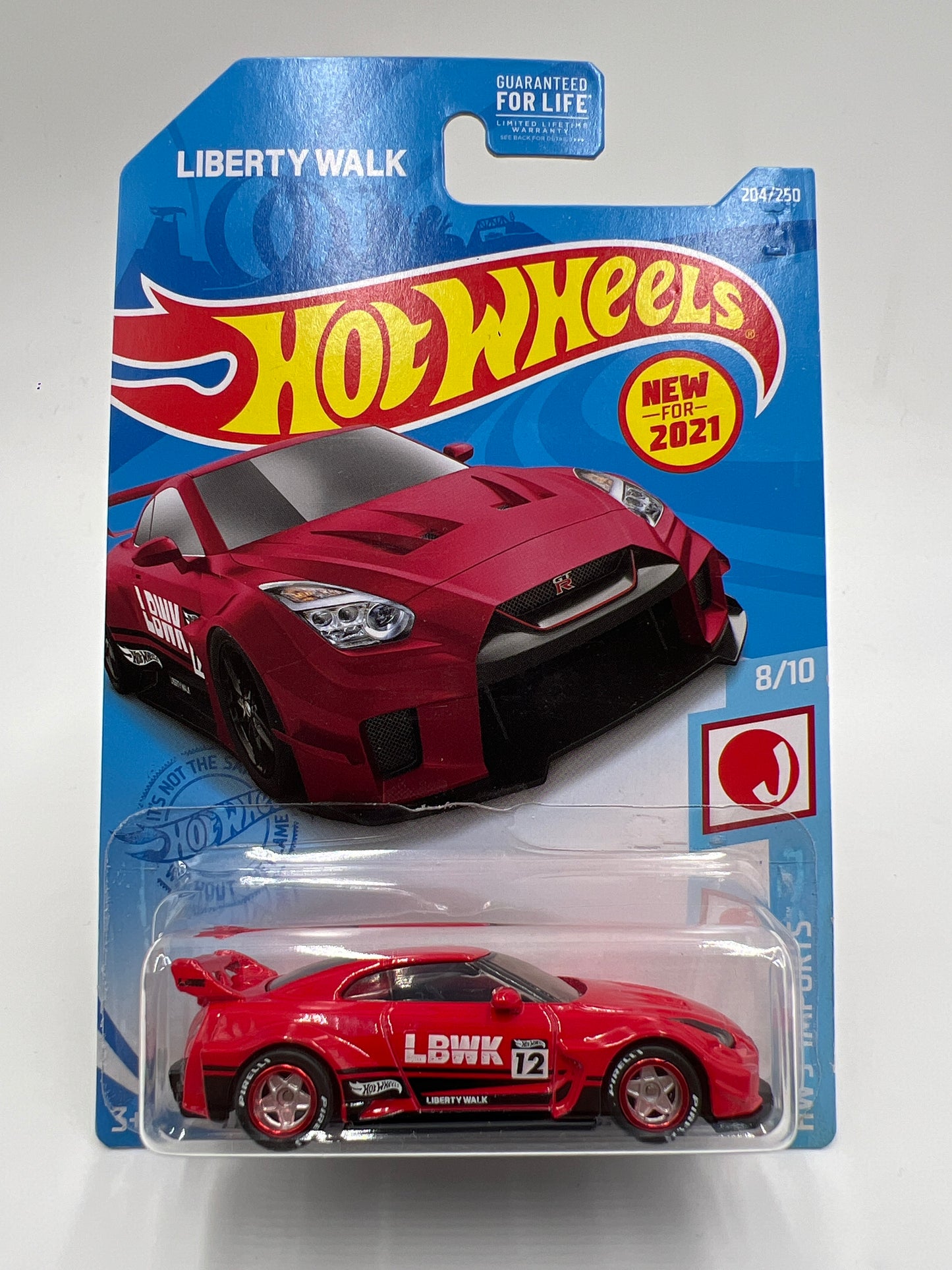 Hot Wheels LB-Silhouette Works GT Nissan 35GT-RR Ver.2 Red Wheel Swap Custom On Card W/Protector SR