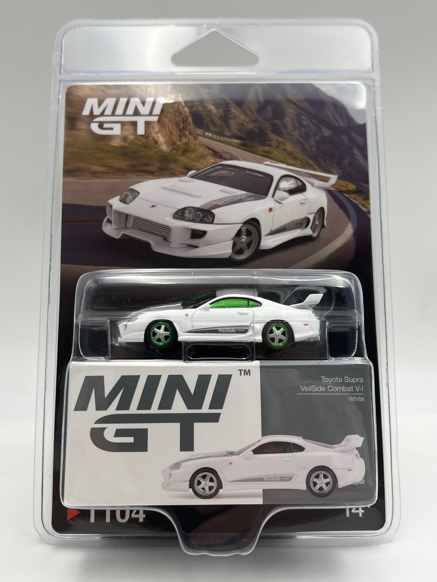 Mini GT #1104 CHASE Toyota Supra VeilSide Combat V-I White