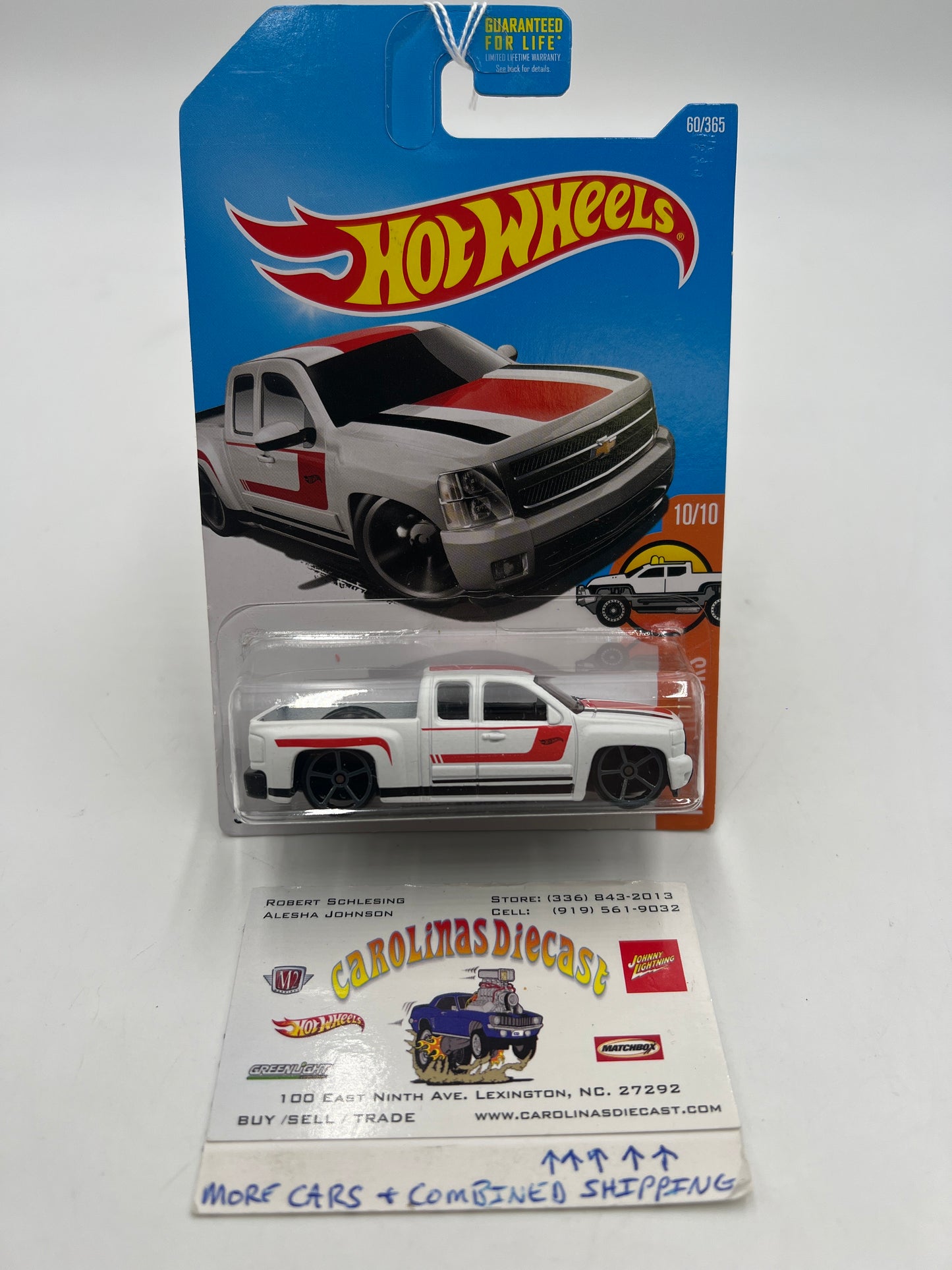 2017 Hot Wheels Hot Trucks #60 Chevy Silverado White 18D