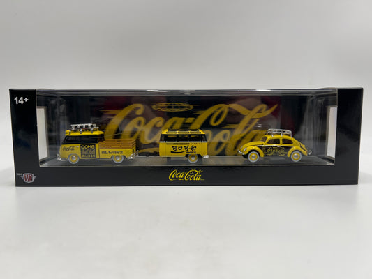 M2 Machines Auto Haulers TW43 Coca Cola 1960 VW Double Cab Truck USA Model & 1953 VW Beetle Deluxe