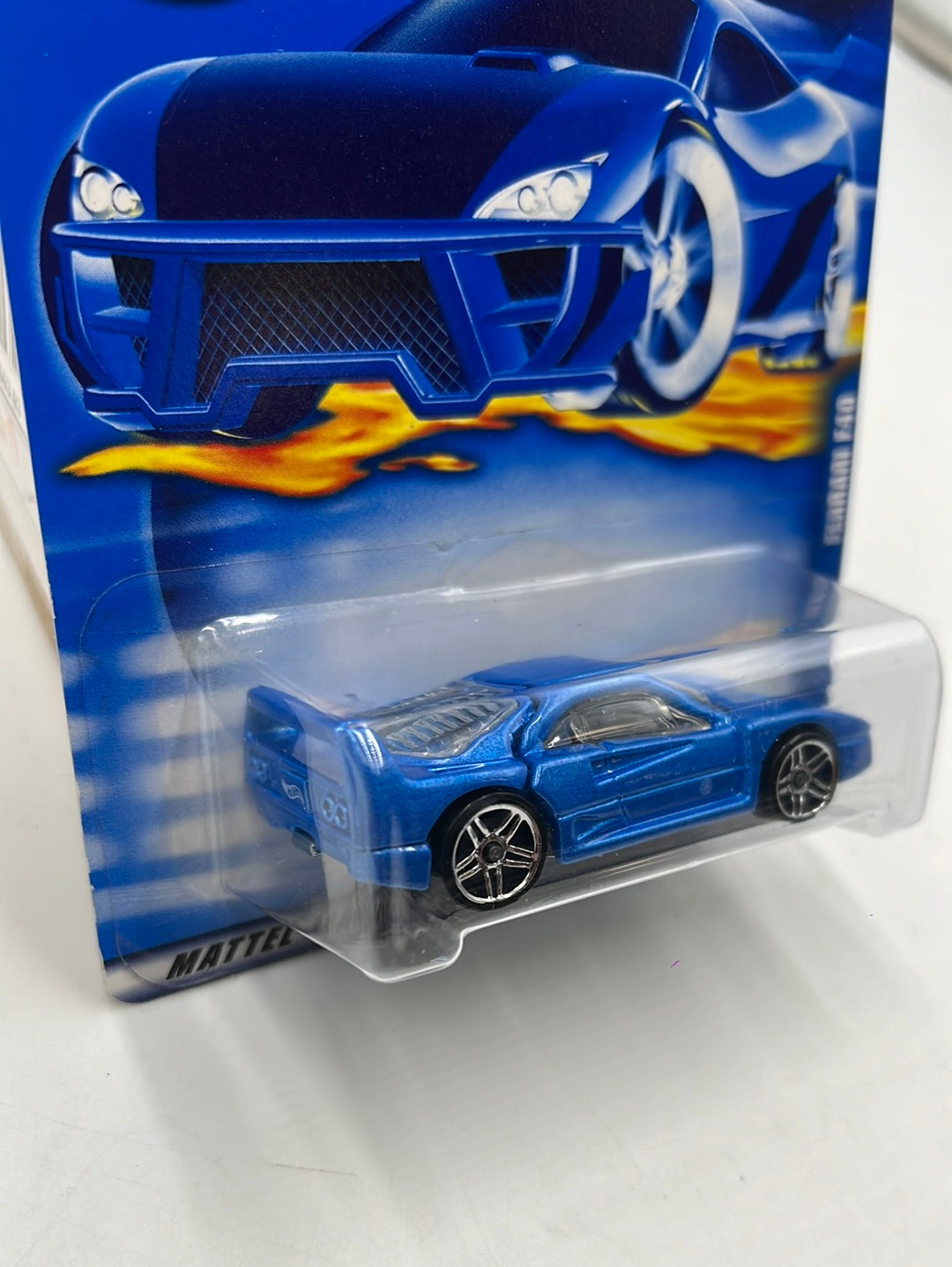 2001 Hot Wheels Blue Ferrari F40 #209