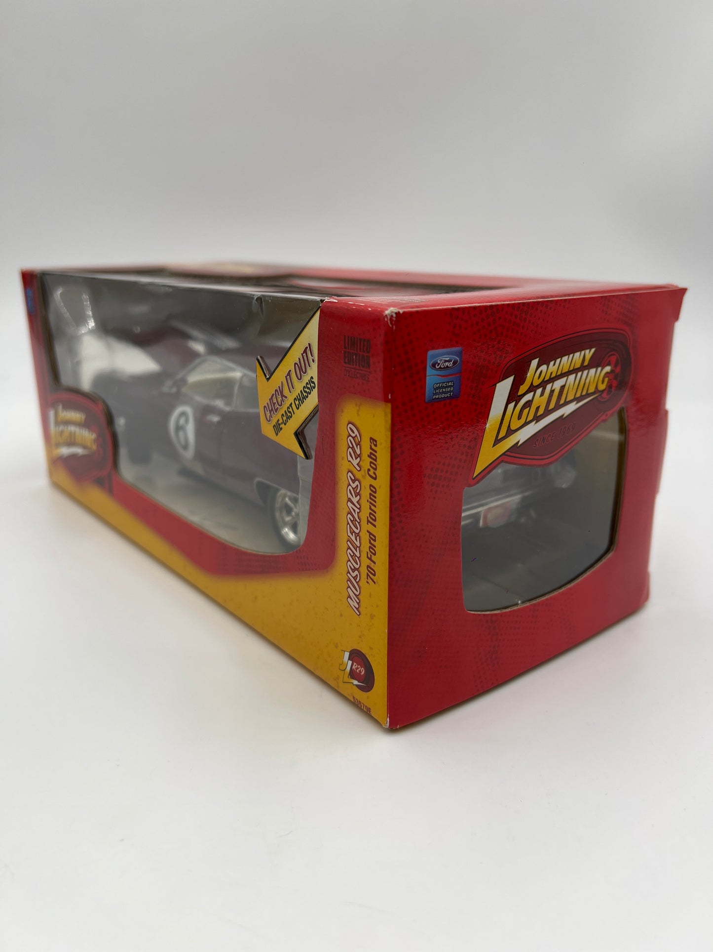 Johnny Lightning 1:24 Scale White Lightning Chase Muscle Cars R29 70 Ford Torino Cobra Maroon VHTF