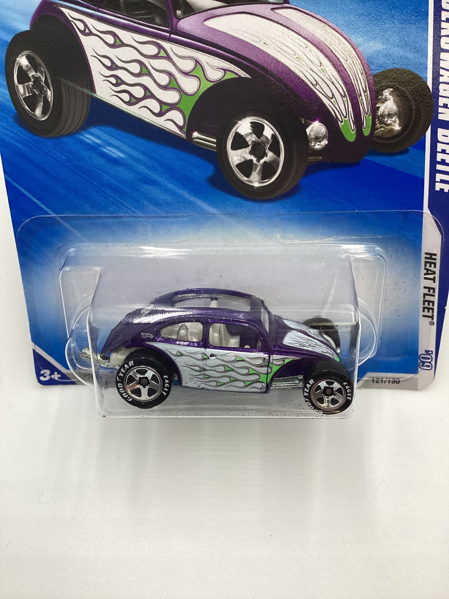 2009 Hot wheels #121 Custom Volkswagen Beetle Purple Walmart Exclusive 235B