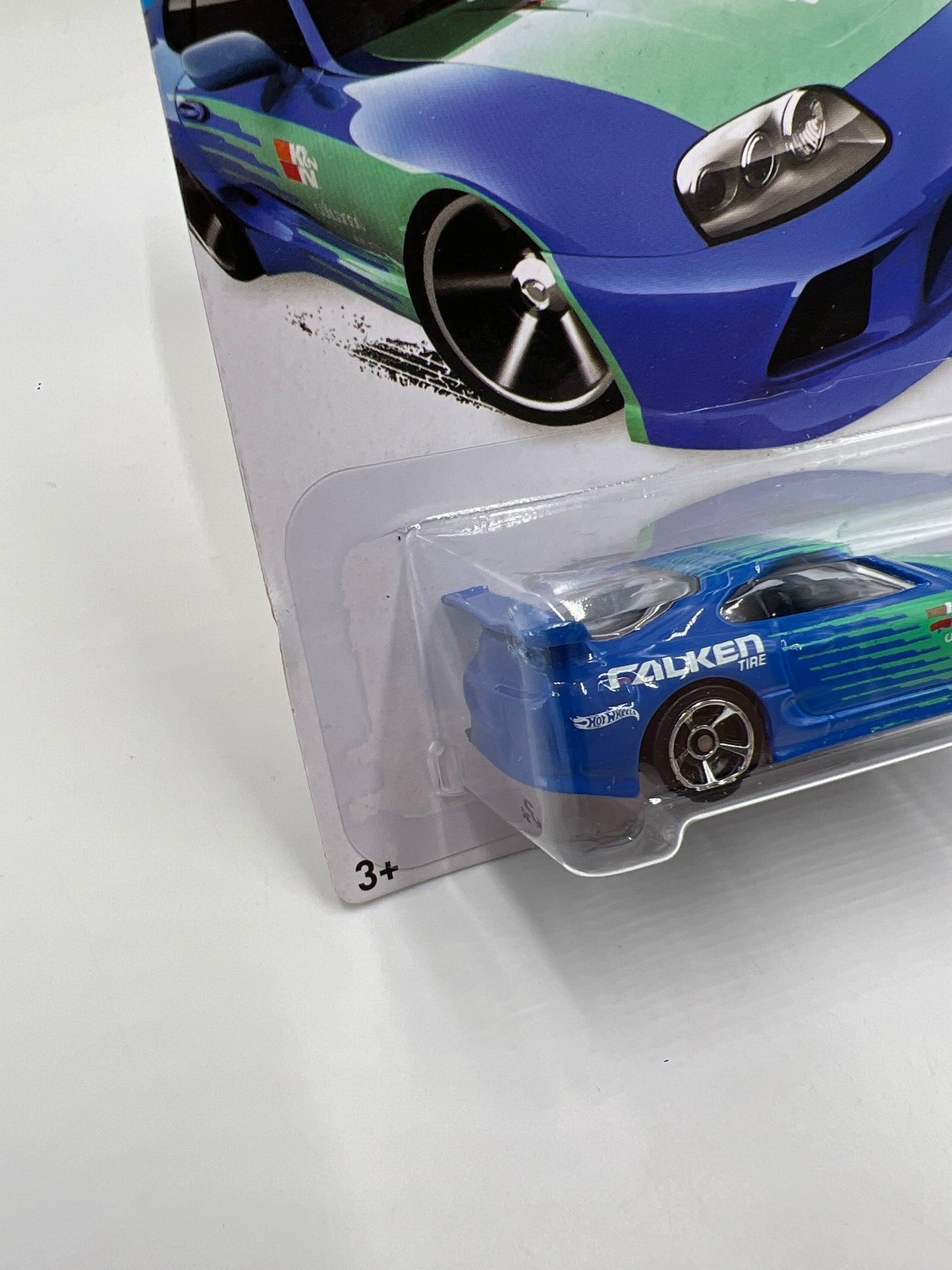 2014 Hot Wheels City #22 Toyota Supra Falken W/Protector