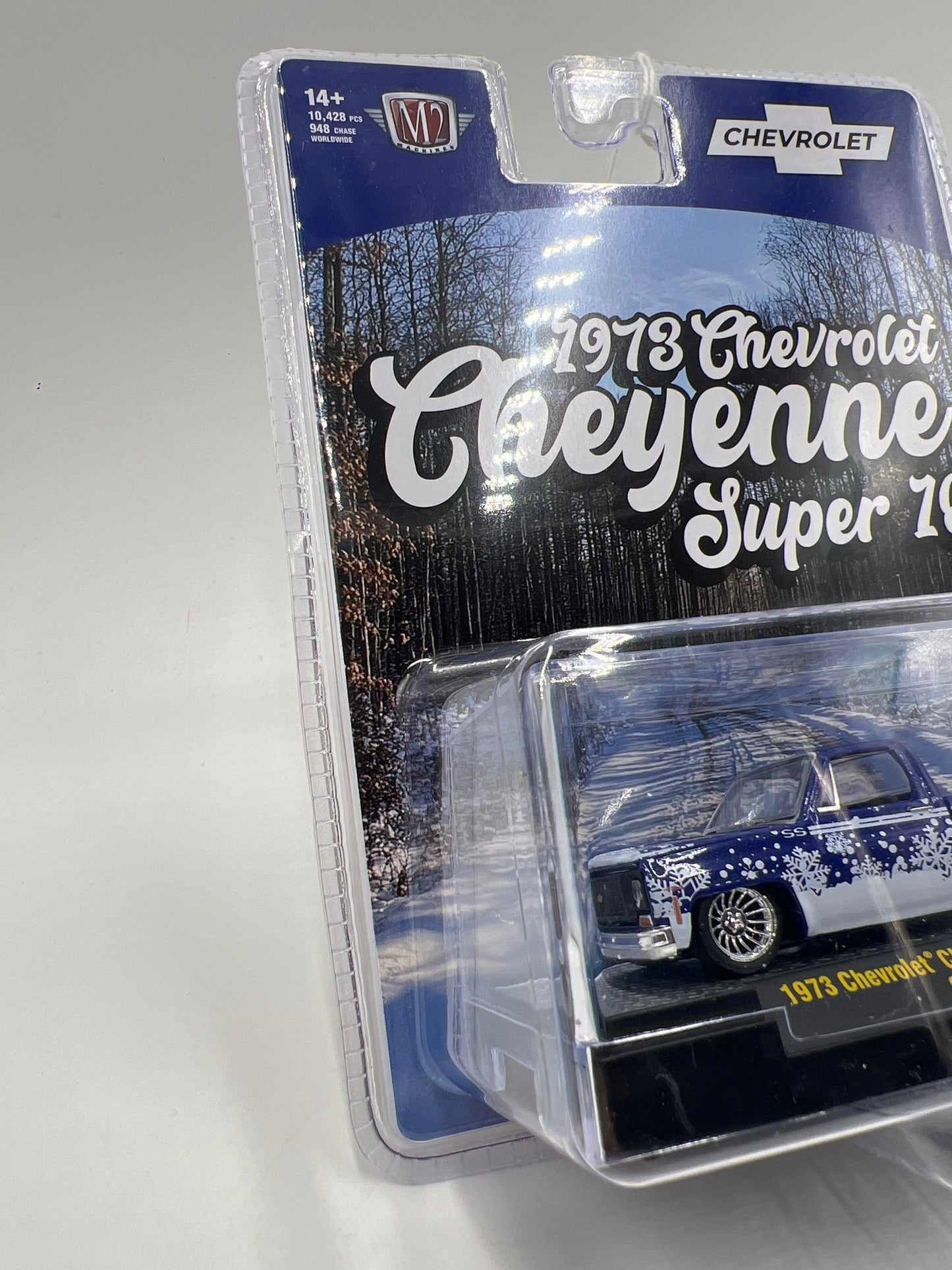 M2 Machines Hobby Exclusive 1973 Chevrolet Cheyenne Super 10 Custom SS Blue HS65