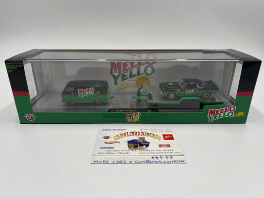 M2 Machines Auto Haulers Mello Yello 1967 Dodge A100 Panel Van & 1971 Plymouth Hemi Cuda TW08