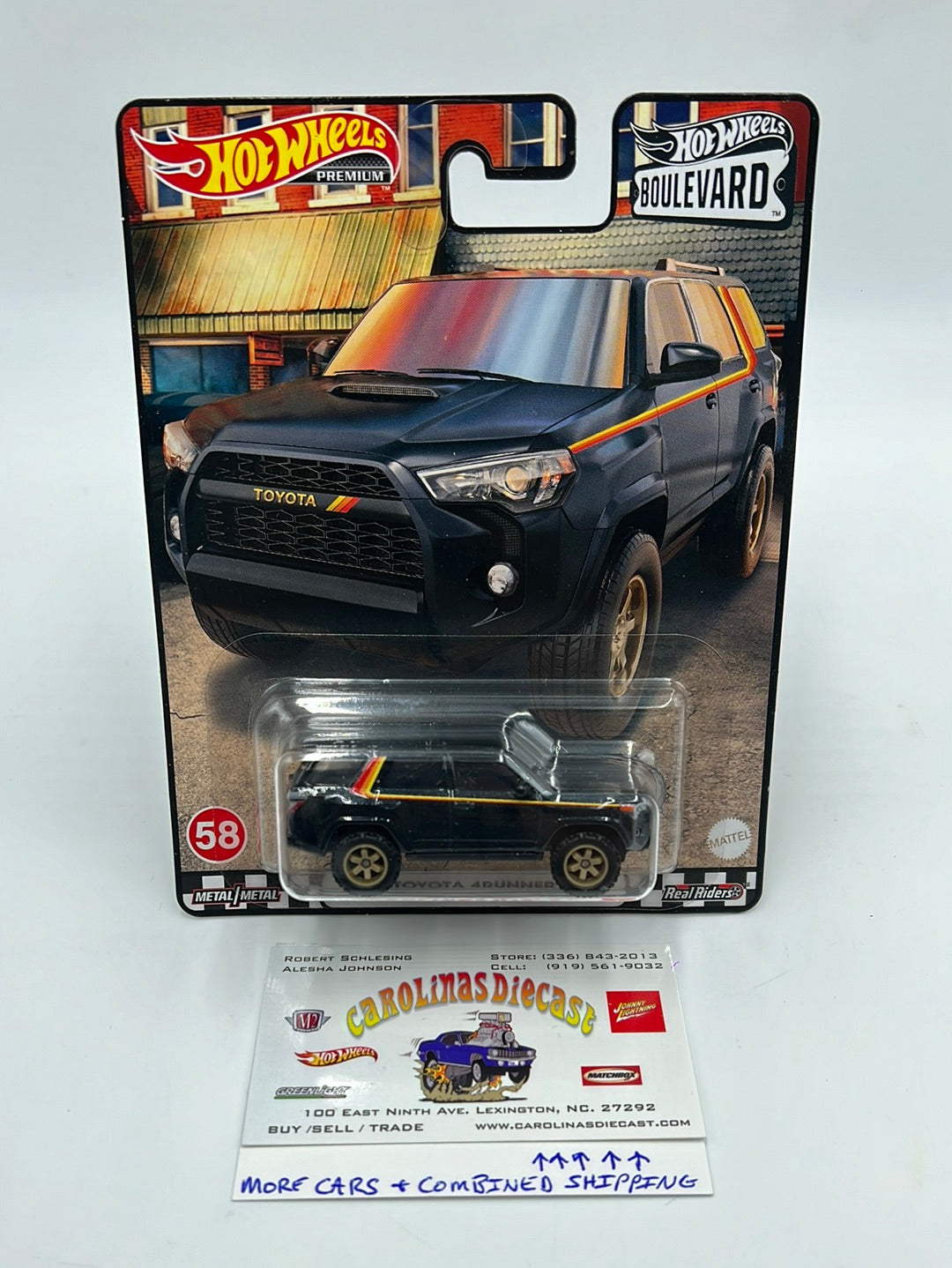 Hot Wheels Premium Boulevard #58 Toyota 4Runner Dark Green