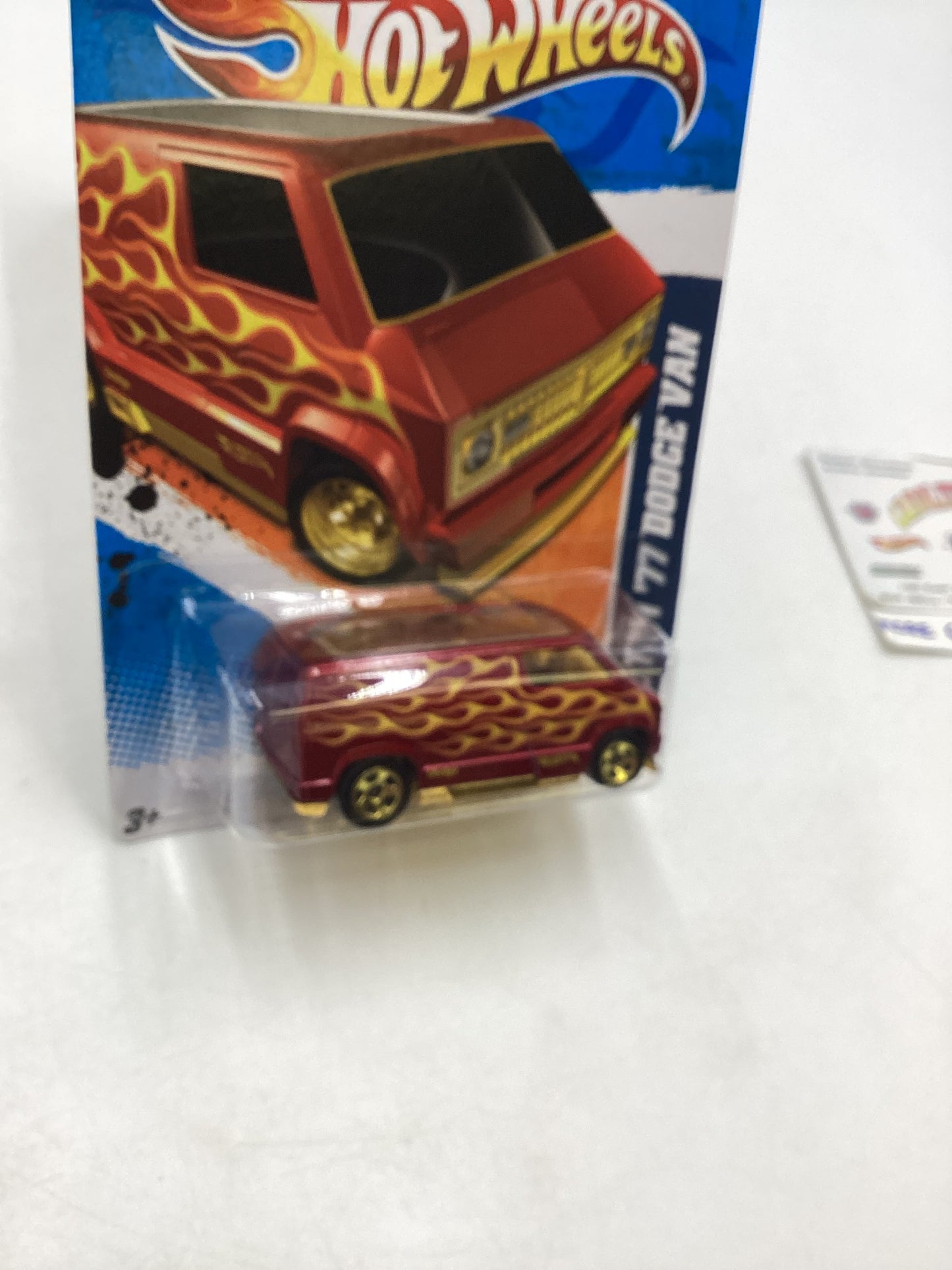 2011 Hot Wheels #96 Custom 77 Dodge Van Red