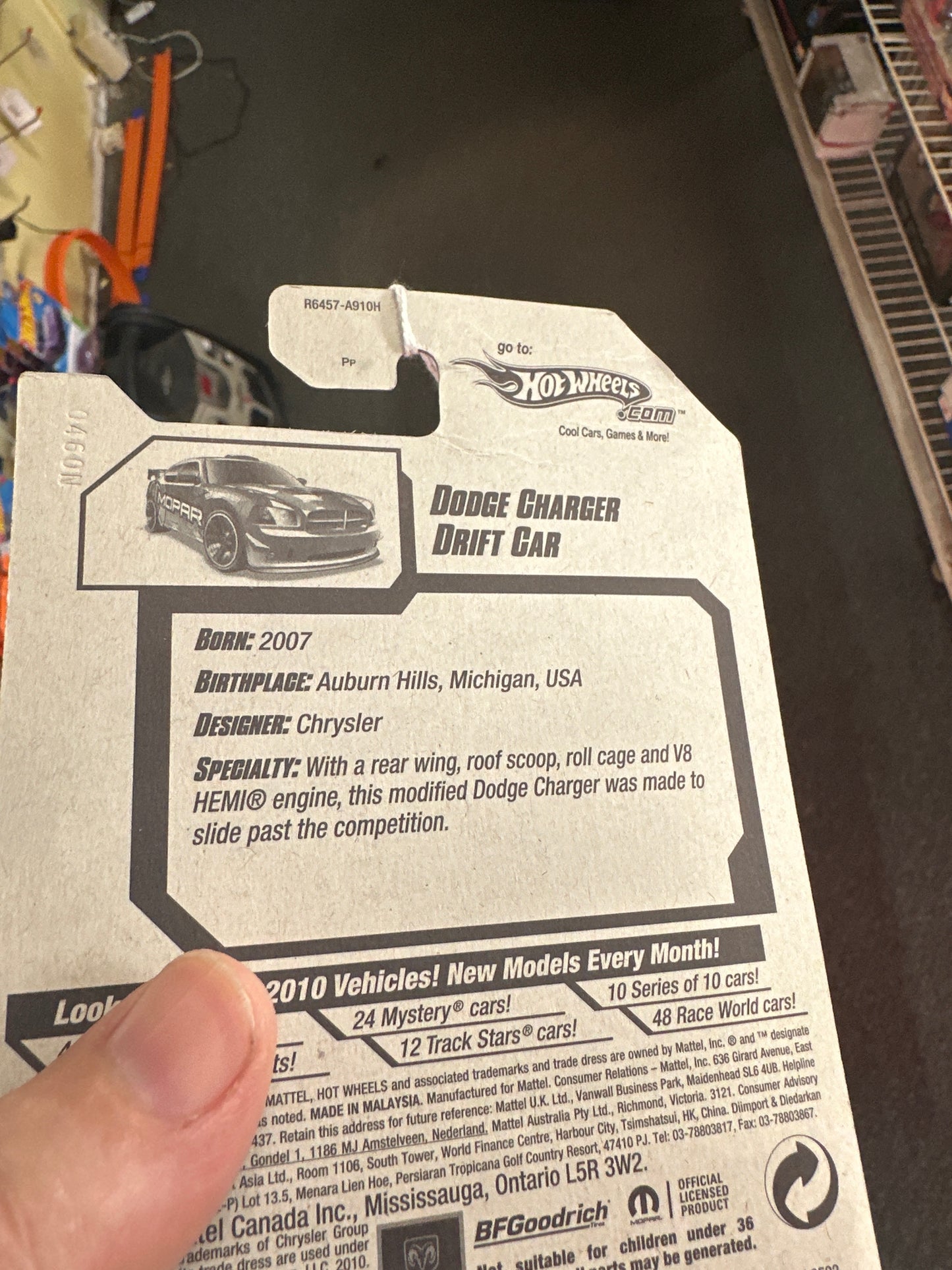 2010 Hot Wheels #43 Dodge Charger Drift Car silver see description 58E