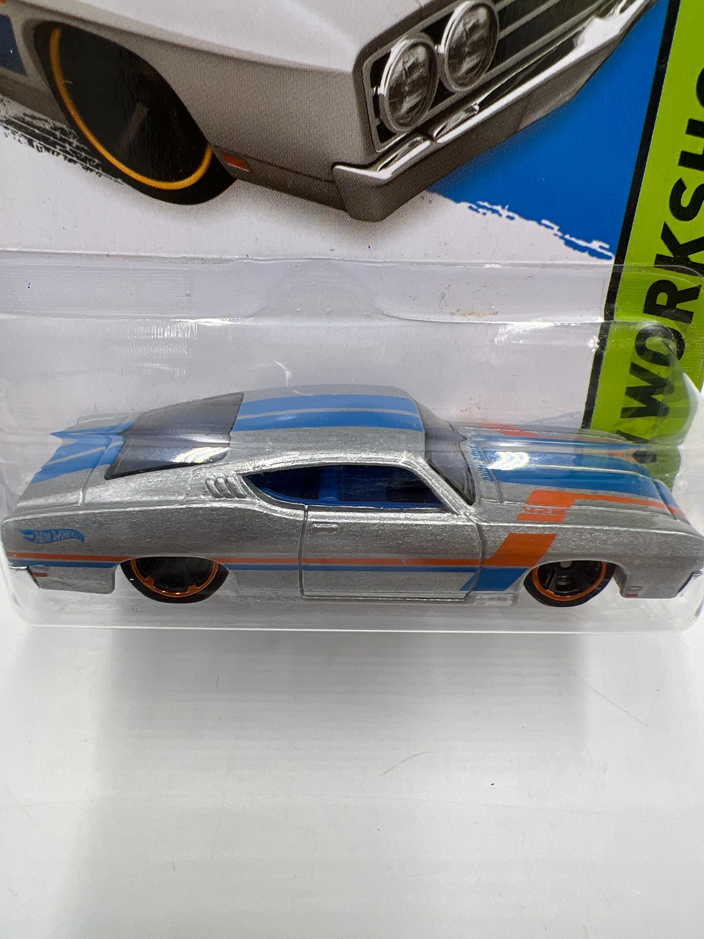 2014 Hot Wheels Workshop #235 69 Ford Torino Talladega Silver 25D