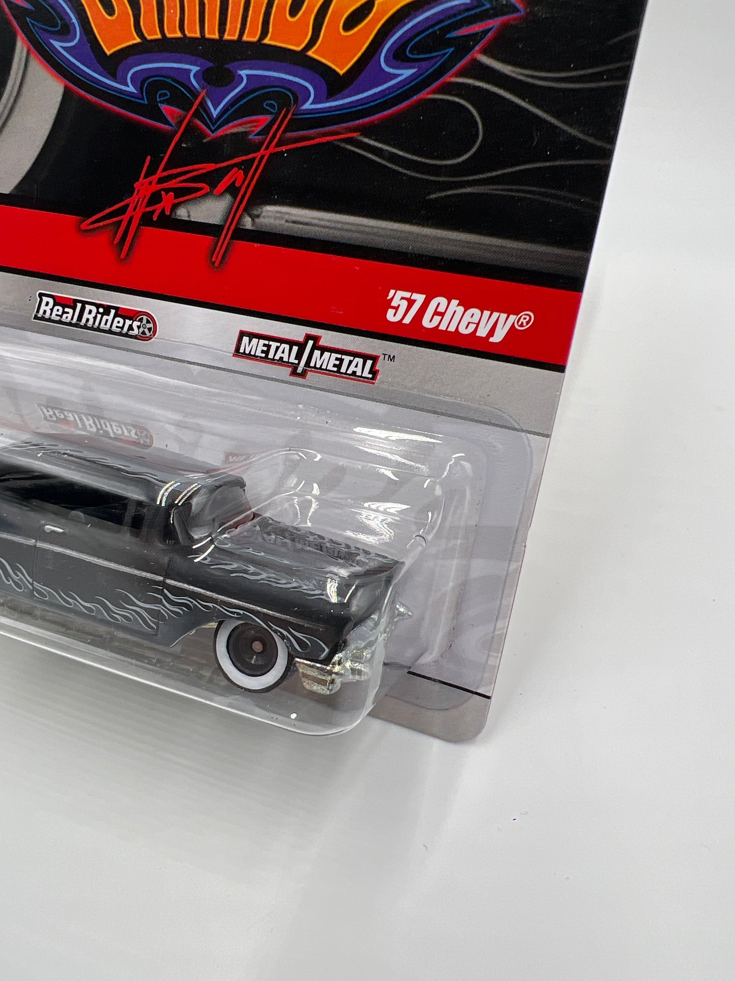 Hot Wheels Premium Waynes Garage #7 57 Chevy Black 244D