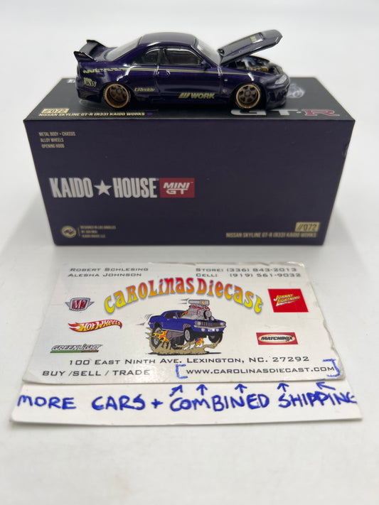 Mini GT Kaido House #072 Nissan Skyline GT-R R33 Kaido Works