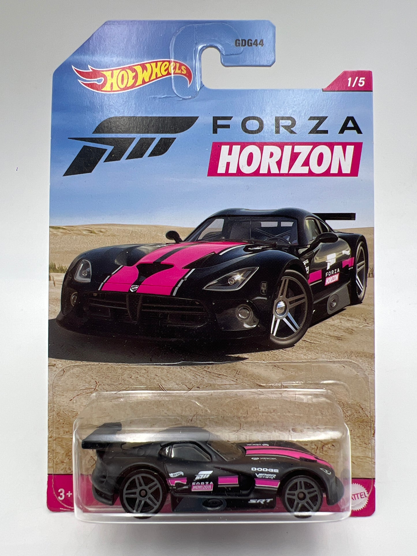 Hot Wheels Forza Horizon #1 Dodge SRT Viper GTS-R Black/Pink 166D