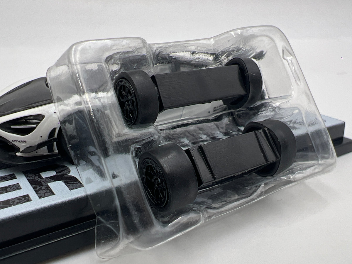Tarmac Works x Hobby64 x CM Models LB-Works McLaren 720S White W/2 Stance Wheel Option