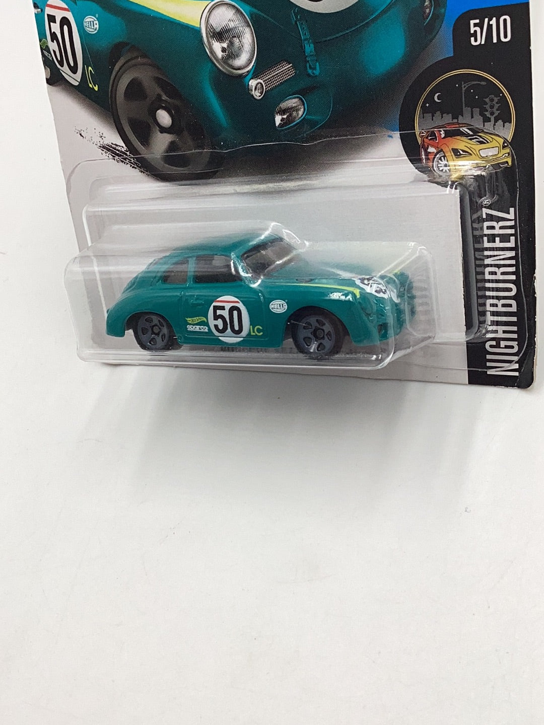 2017 Hot Wheels Nightburnerz #325 Porsche 356A Outlaw 98D