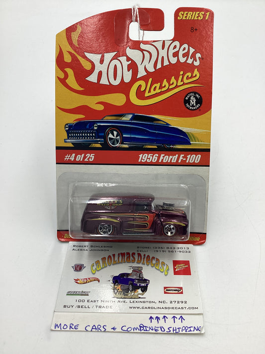 Hot Wheels Classics Series 1 #4 1956 Ford F-100 Purple