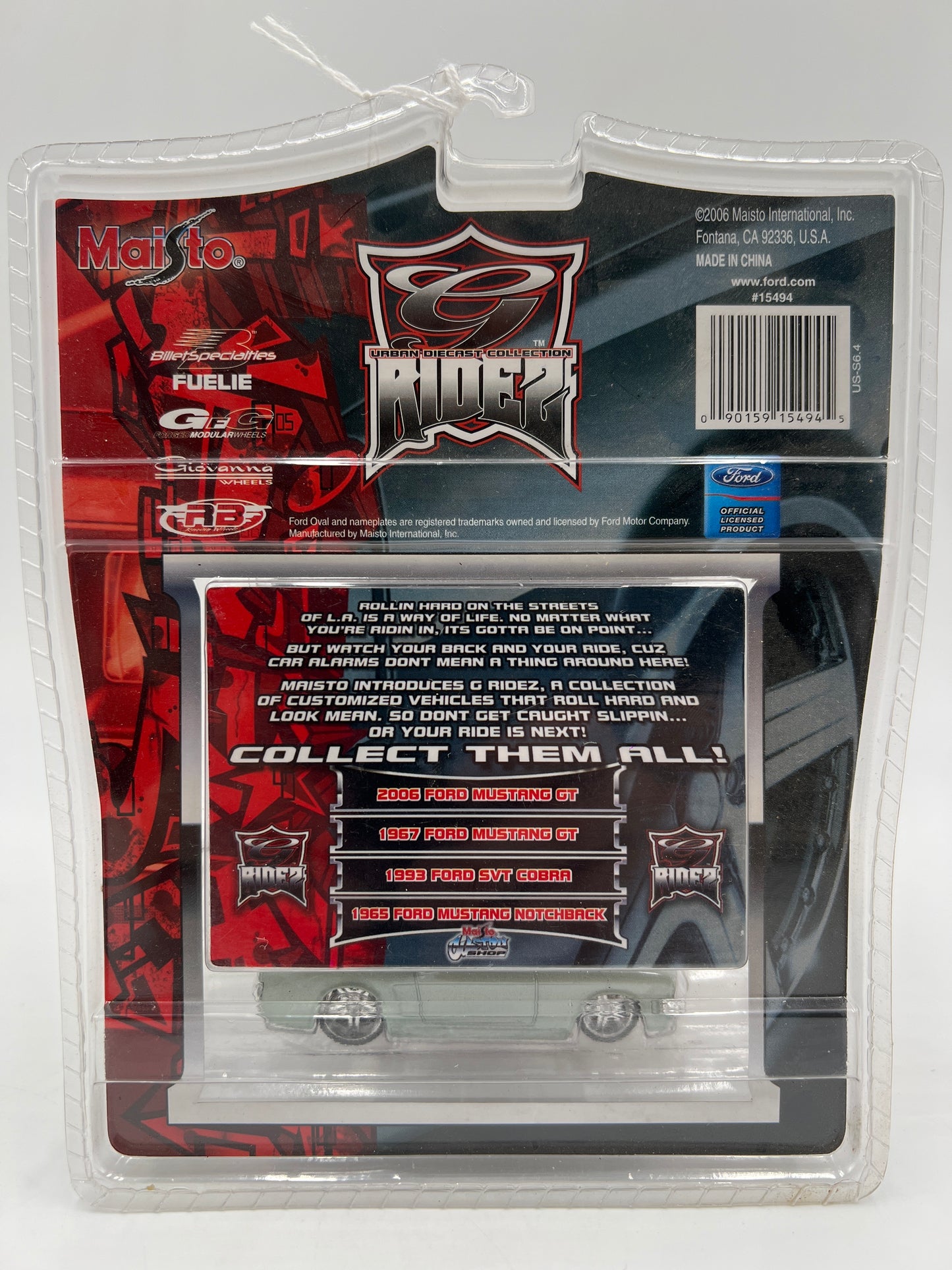 Maisto G Ridez 1965 Ford Mustang Notchback Green 182H