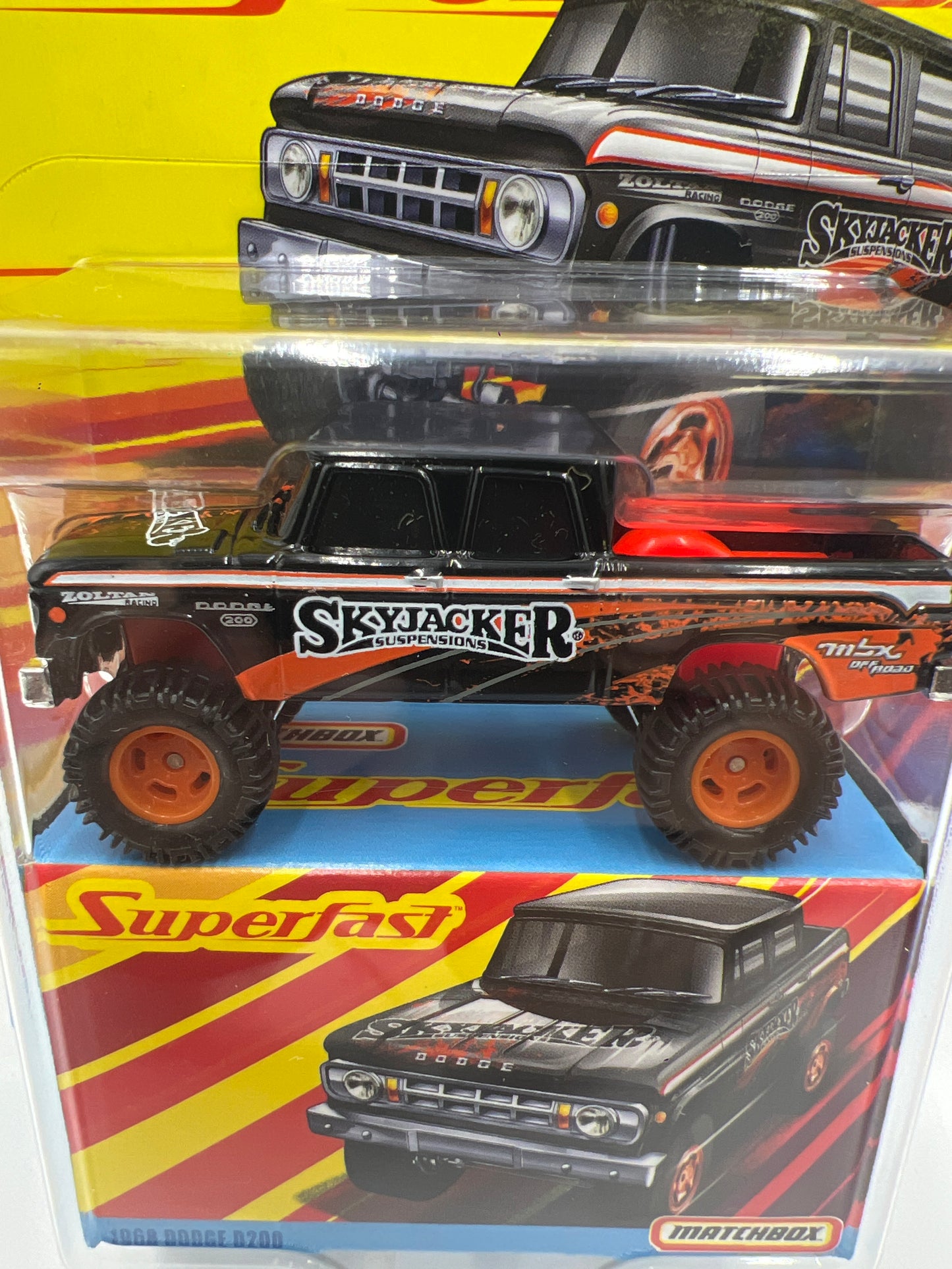 Matchbox Superfast #11 1968 Dodge D200 Black 169B