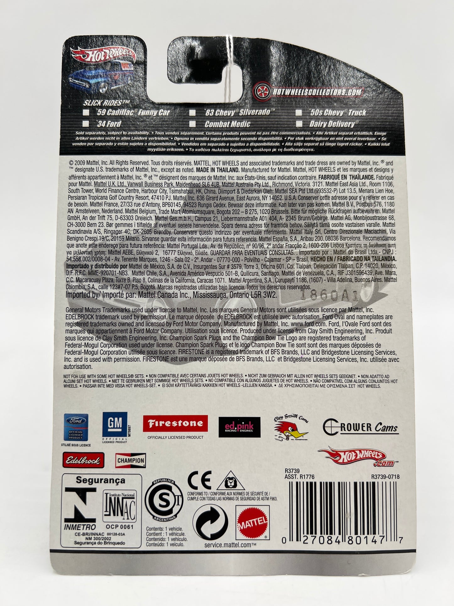 Hot Wheels Premium Delivery Series #11 Combat Medic Champion Spark Plugs Silver
