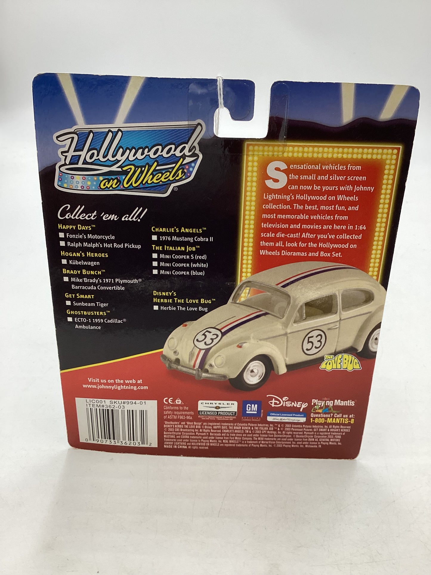 Johnny Lightning Hollywood on wheels Hogans Heroes Kubelwagen Gray