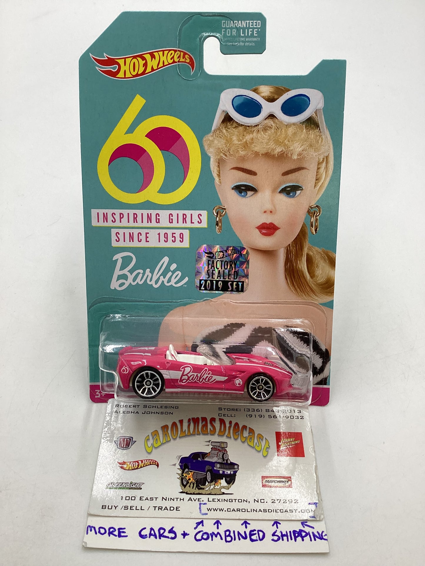 2019 Hot Wheels Barbie 14 Corvette Stingray Factory Sealed with protector