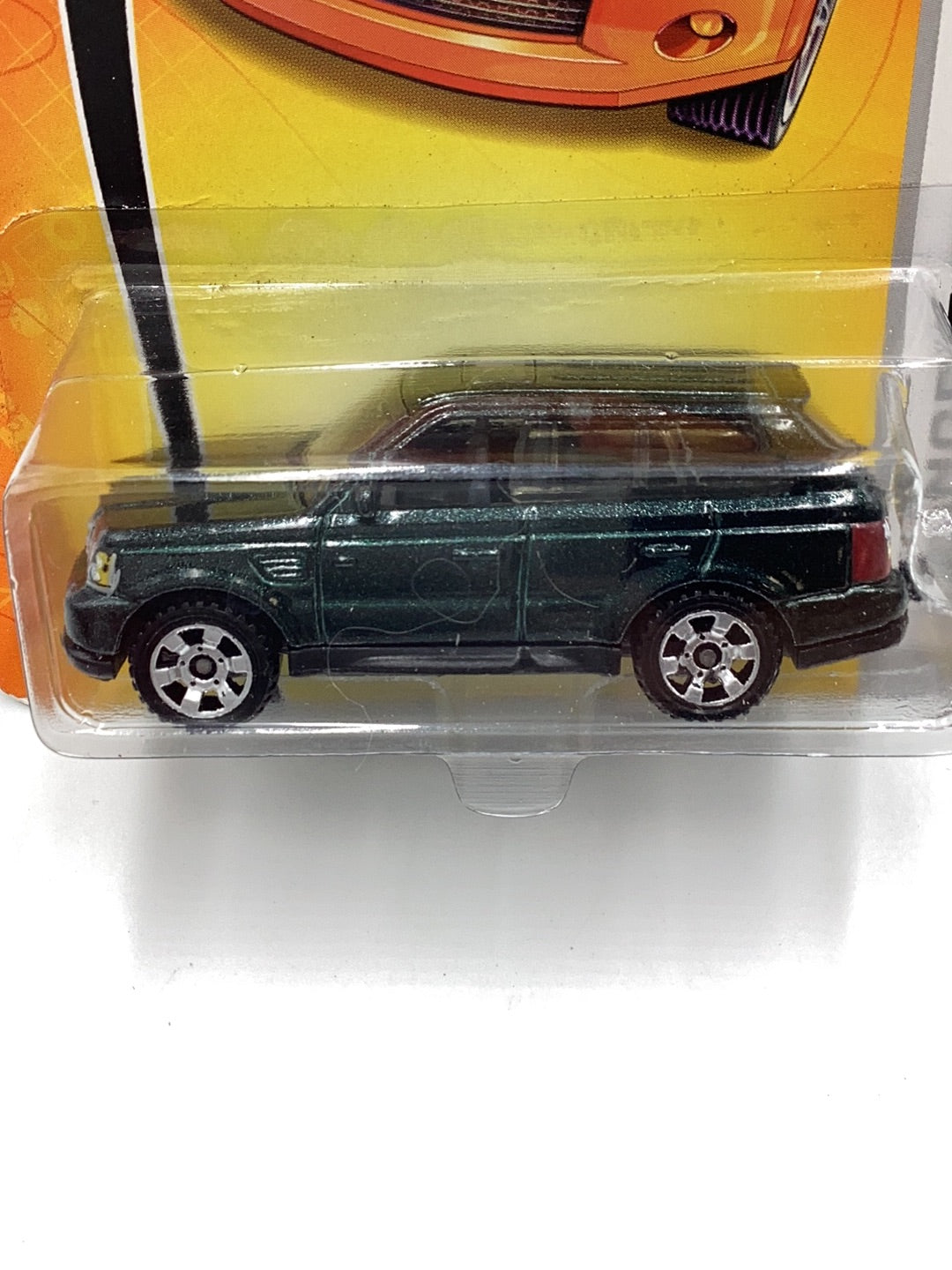 Matchbox #26 Range Rover Sport green BAD CARD 218A