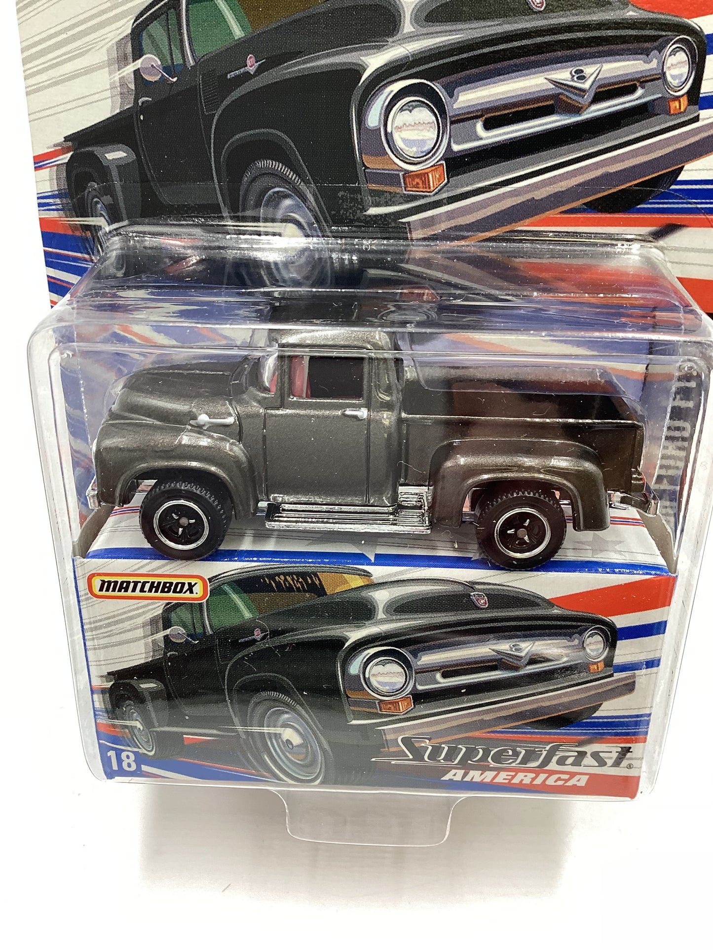 Matchbox Superfast America #18 1956 Ford F150 Dark Gray 170G
