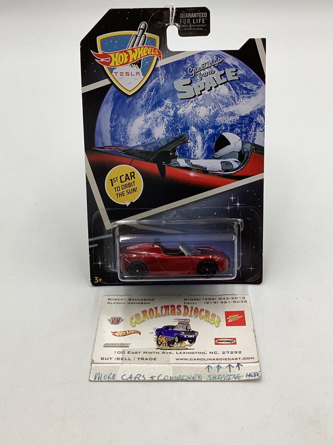 Hot Wheels Greetings From Space ‘08 Tesla Roadster 154H