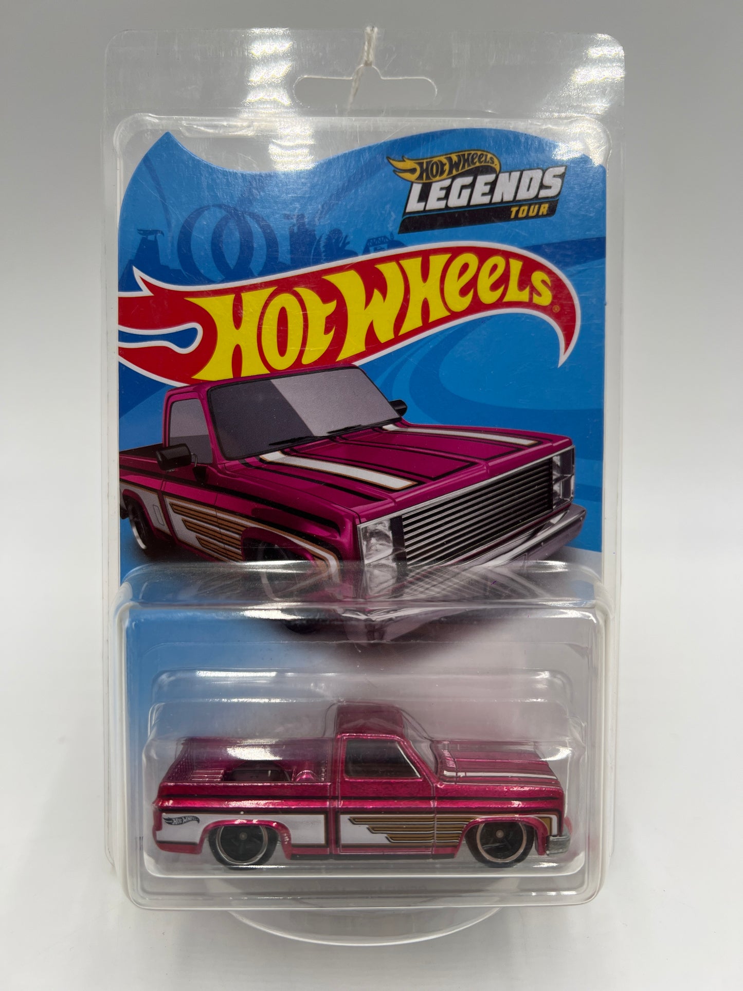 2021 Hot Wheels Legends Tour 83 Chevy Silverado Pink W/Protector