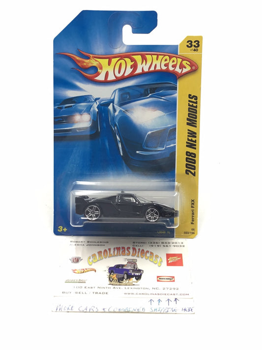 2008 Hot wheels #33 Ferrari FXX Black MM1