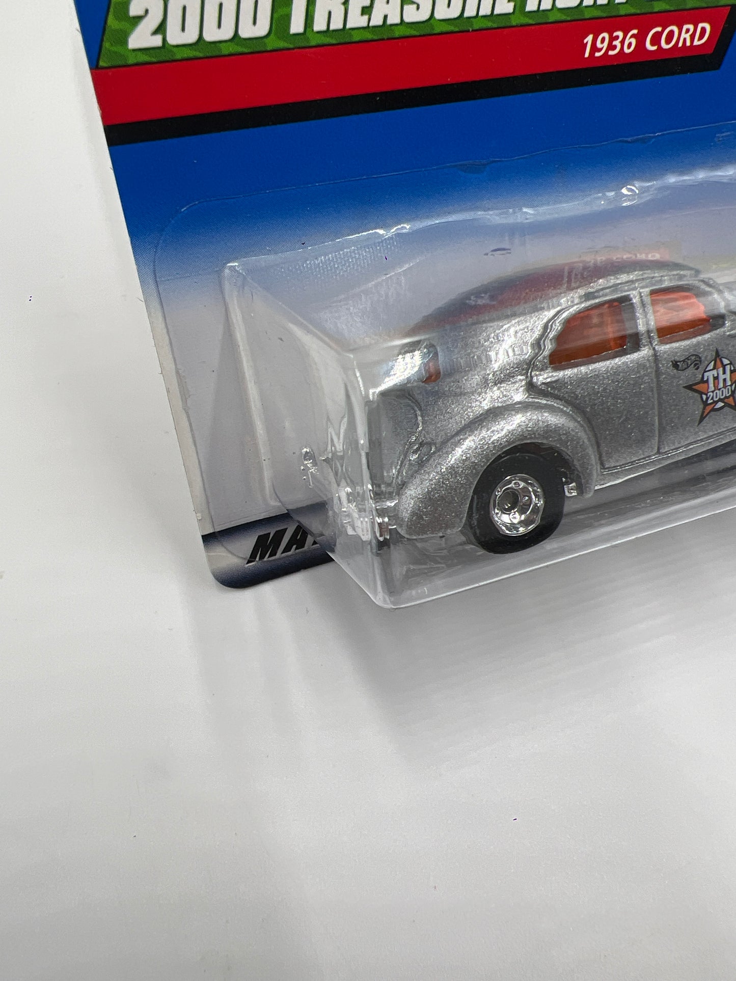 2000 Hot Wheels Treasure Hunt Real Riders #51 1936 Cord Silver 273C