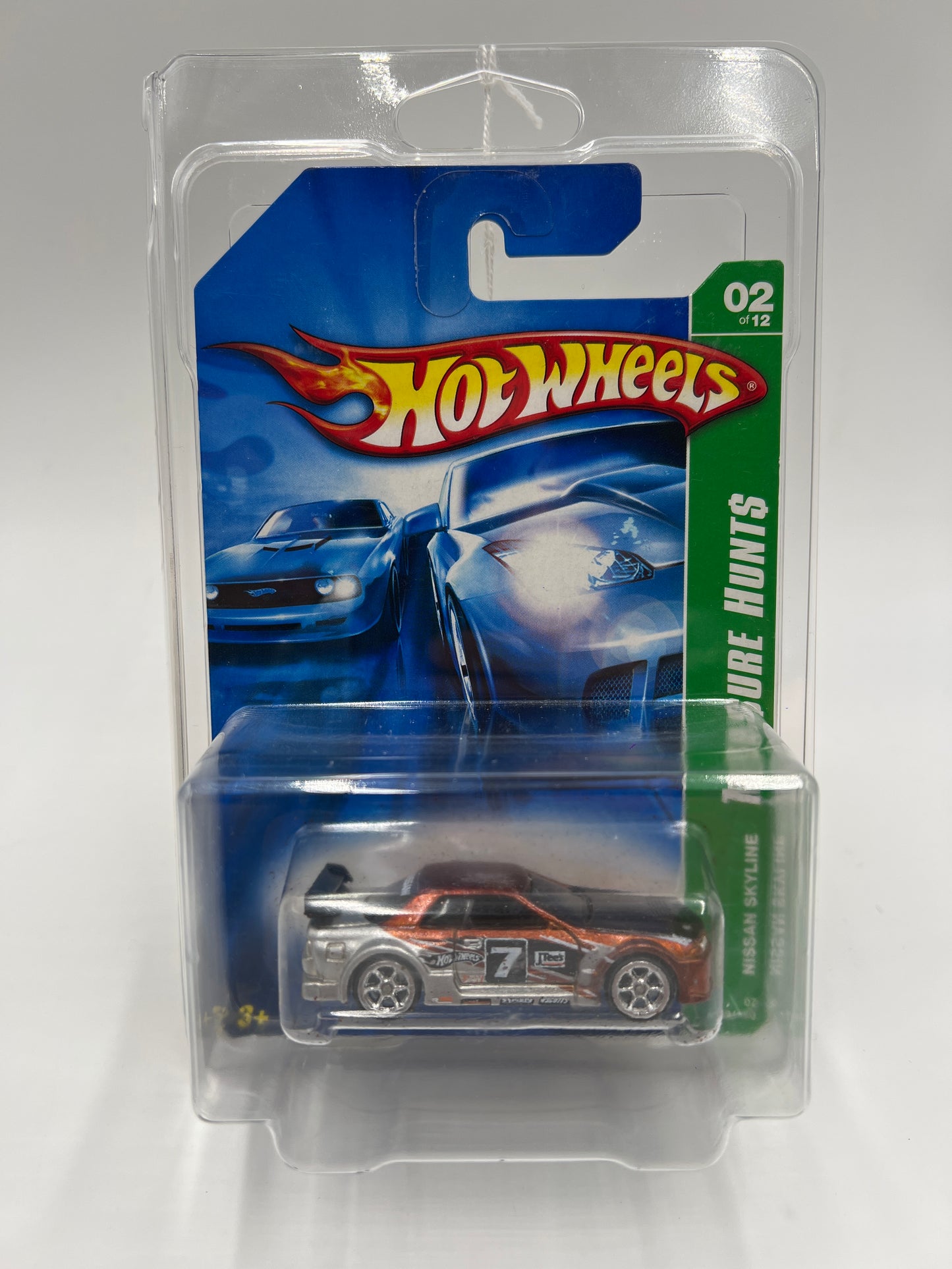 2007 Hot Wheels Super Treasure Hunt #122 Nissan Skyline Minor Flaking W/Protector