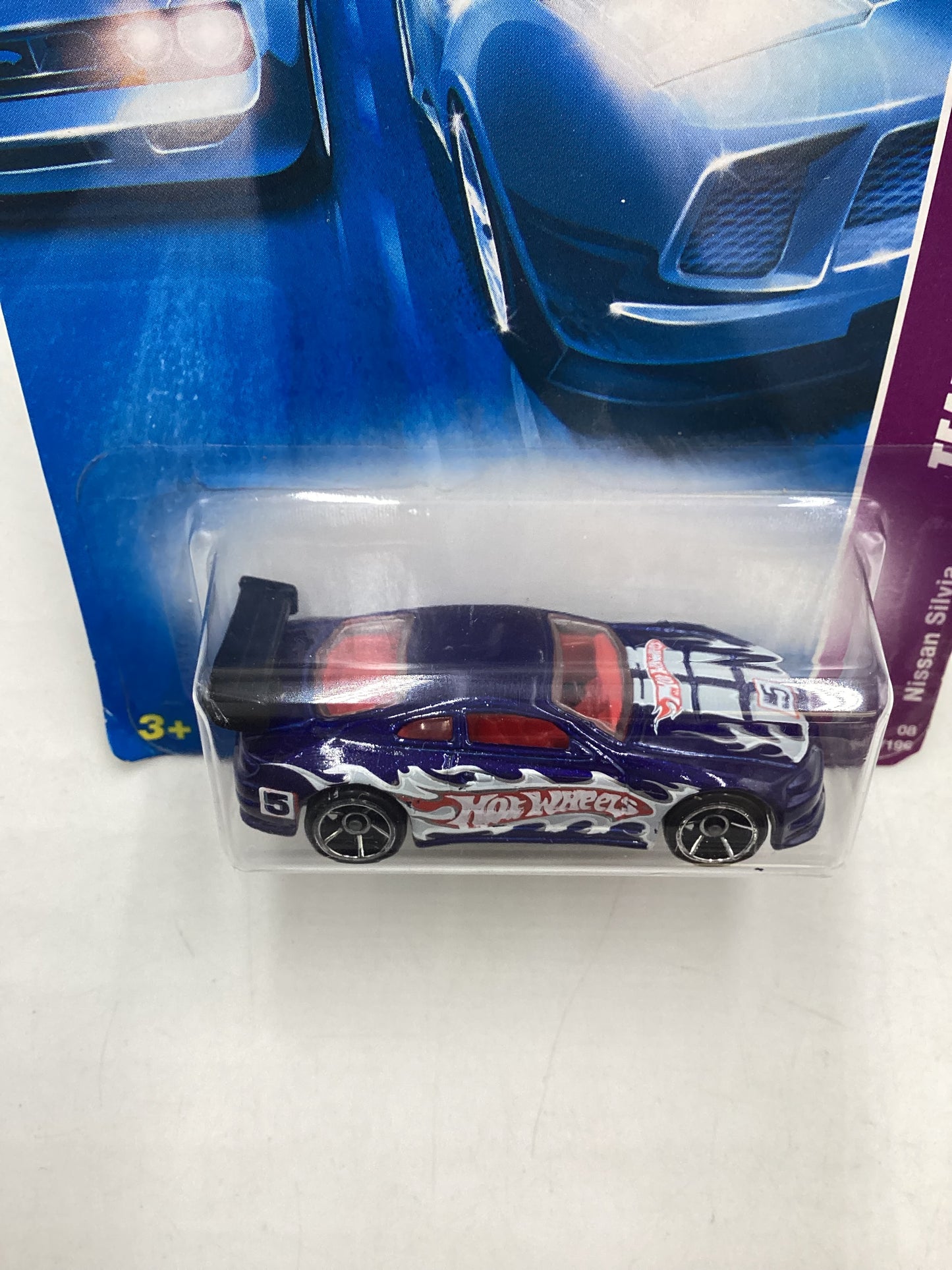 2008 Hot Wheels #148 Blue Nissan Silvia 83i