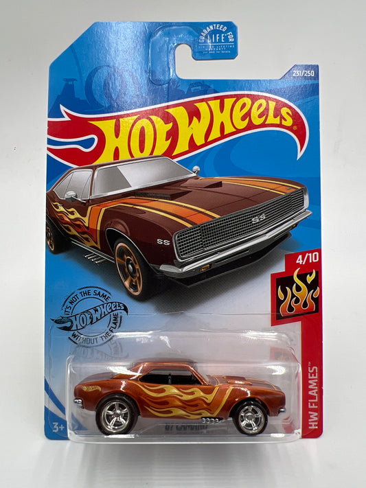 Hot Wheels 67 Camaro Brown Wheel Swap Custom On Card W/Protector SR