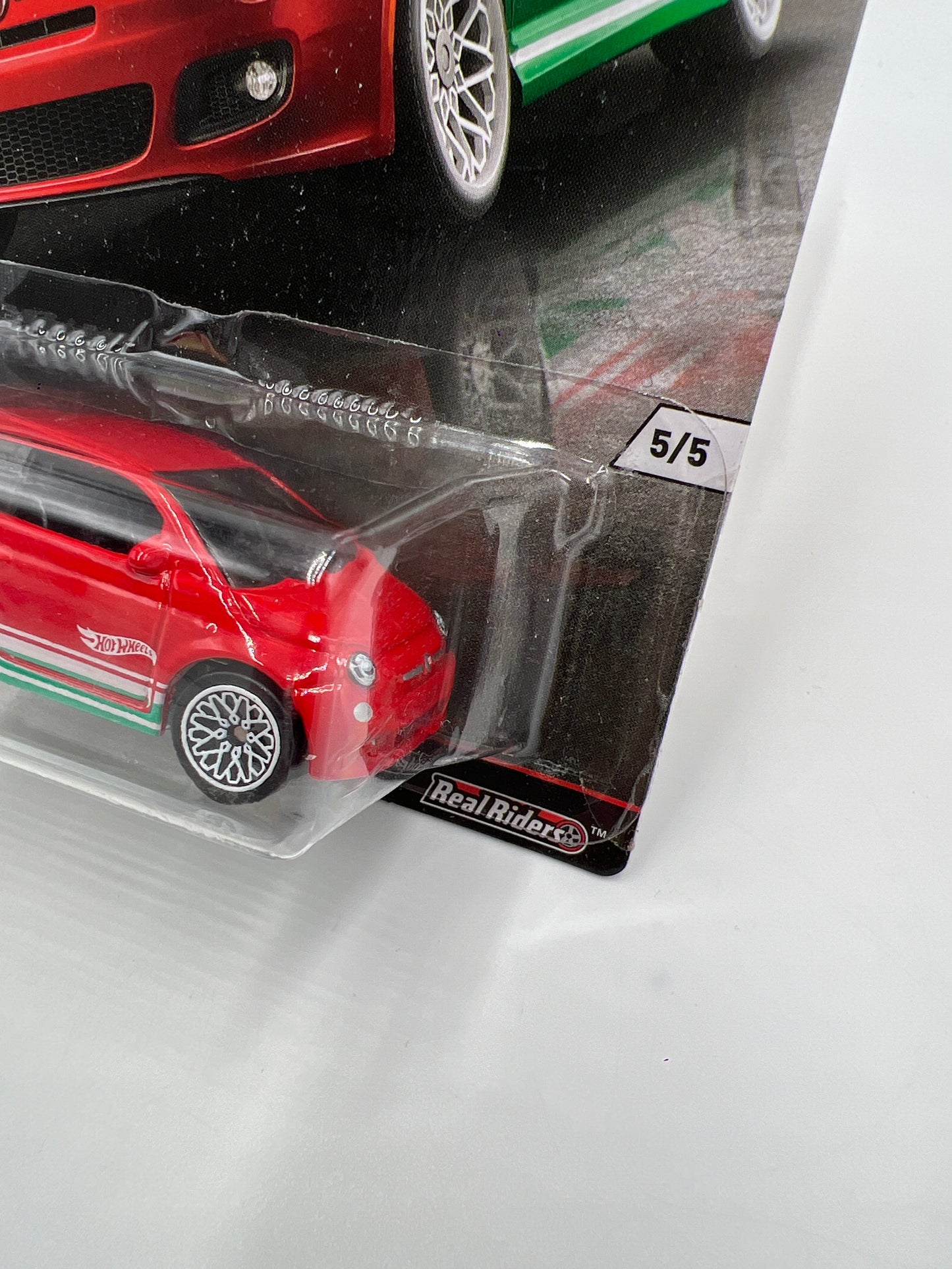 Hot Wheels Premium Euro Style #5 Fiat 500 Red