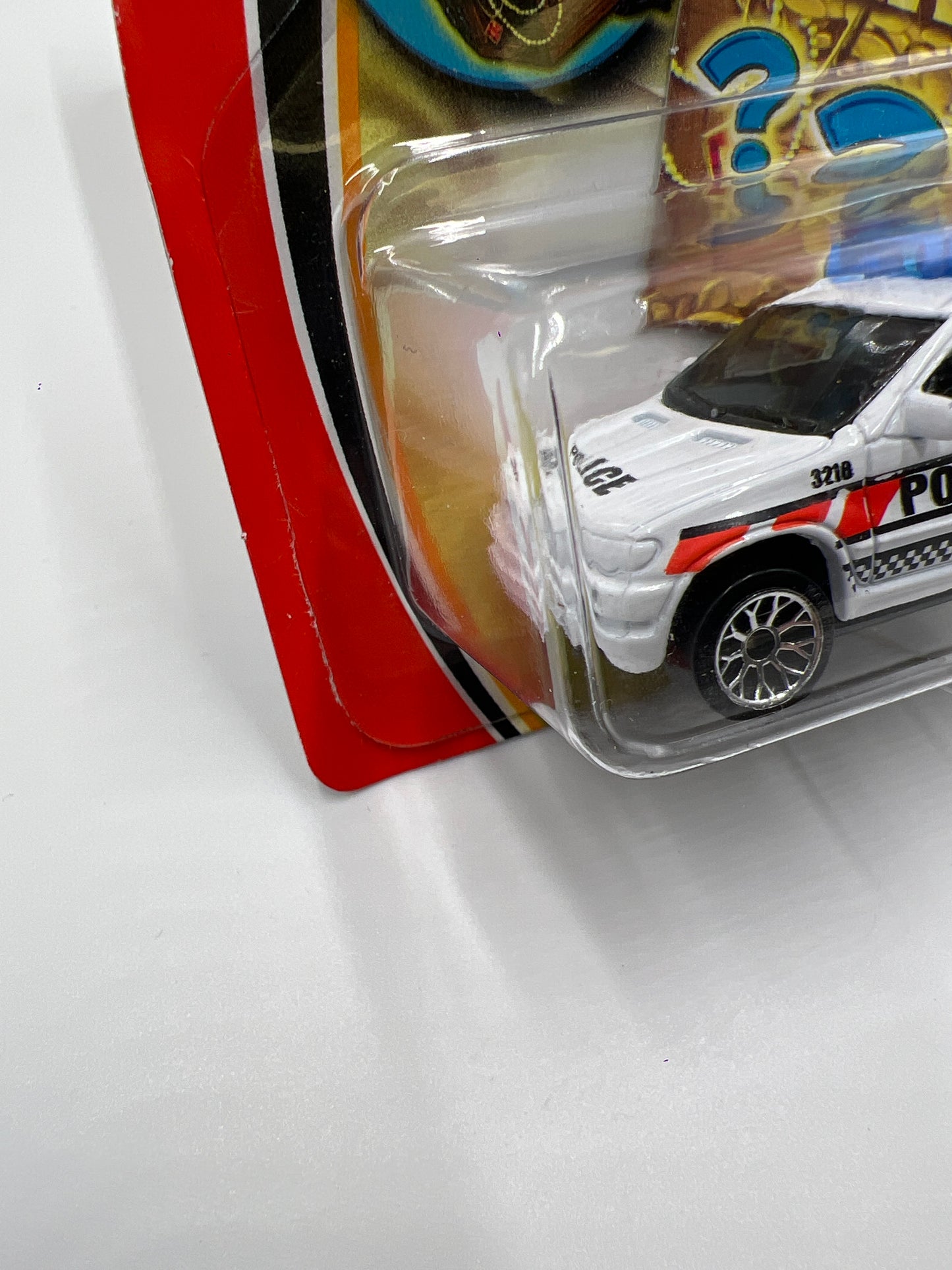 Matchbox #59 Bonus Treasure Short Card BMW X5 Police White W/Protector VHTF