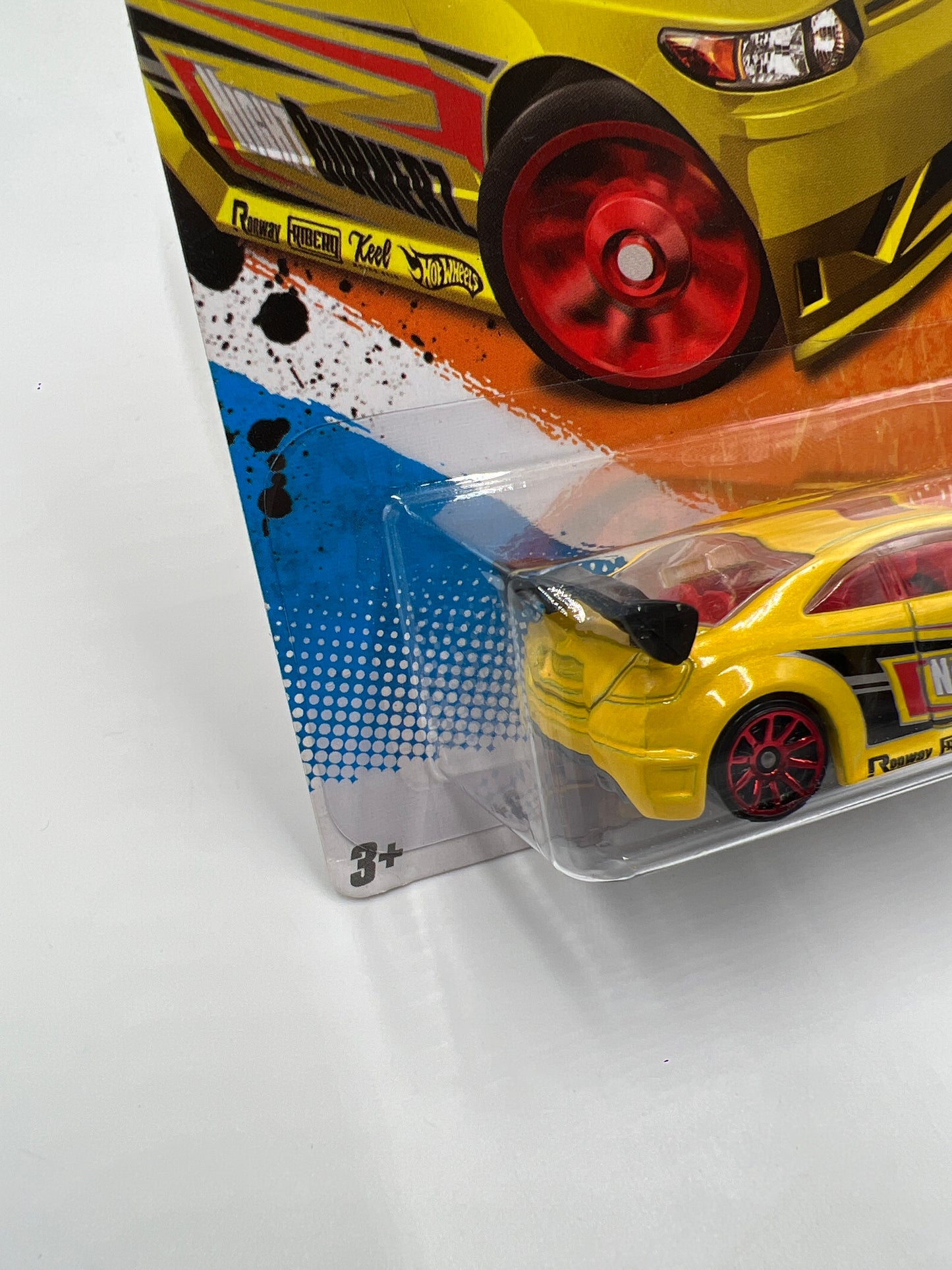 2011 Hot Wheels Nightburnerz #117 Honda Civic Si Yellow