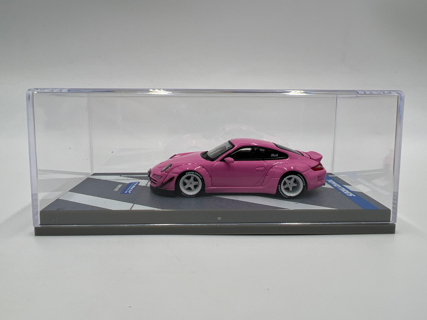 Tarmac Works x Hobby 64 Porsche RWB 997 Pink Toyo Tires