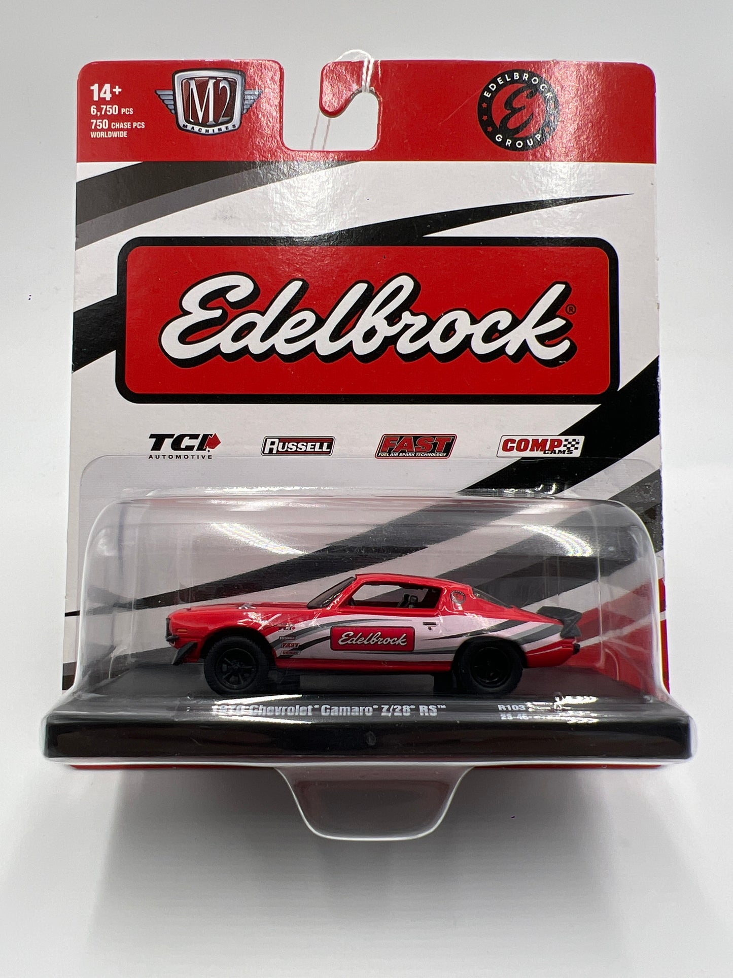 M2 Machines Auto-Drivers 1970 Chevrolet Camaro Z/28 RS Red/White Edelbrock Red/White R103