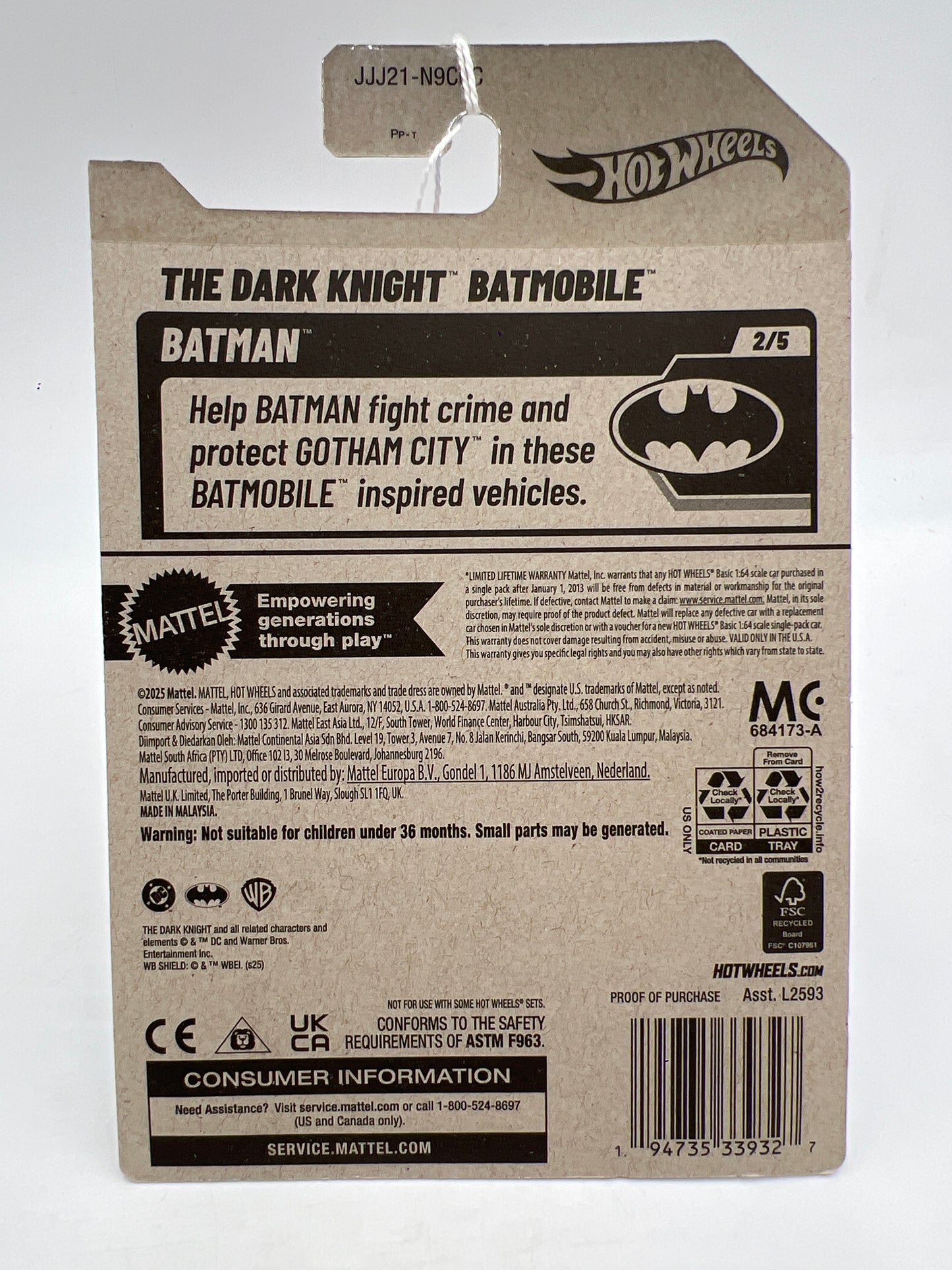 2026 Hot Wheels C Case Batman #51 The Dark Knight Batmobile