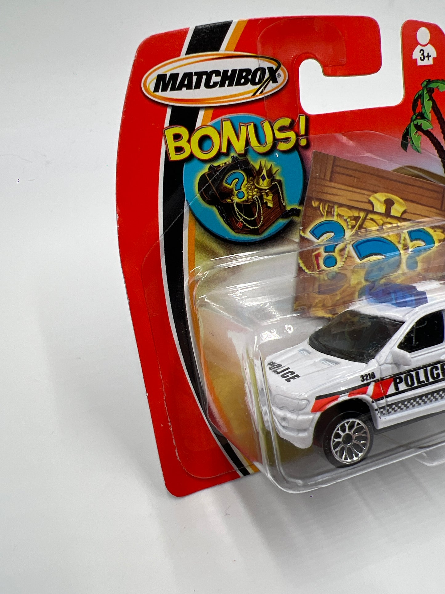 Matchbox #59 Bonus Treasure Short Card BMW X5 Police White W/Protector VHTF