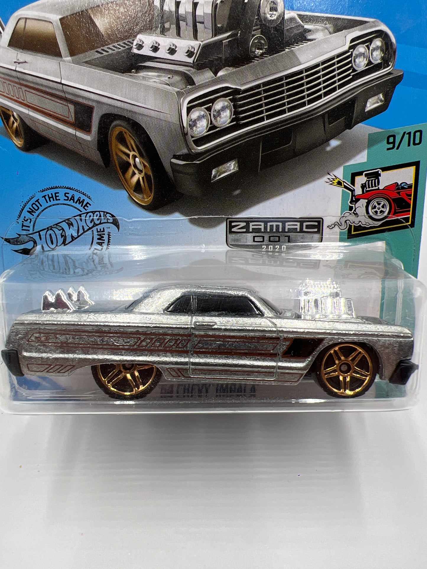 2020 Hot Wheels Tooned #58 Walmart Exclusive Zamac 001 64 Chevy Impala 147A