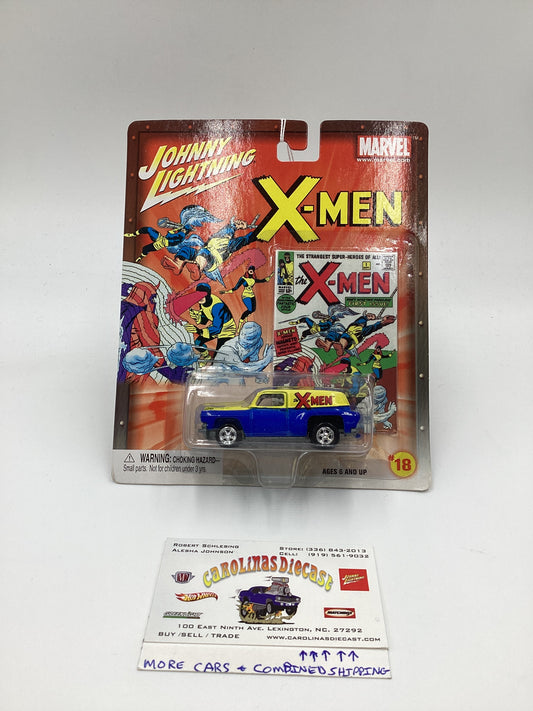 Johnny Lightning Marvel X-Men #18 54 Chevy Panel Van Blue 230A