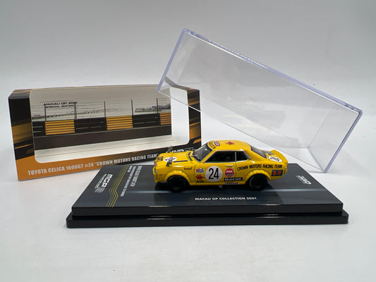Inno64 1/64 Toyota Celica 1600GT Crown Motors Racing Team Macau GP Collection 2021 Yellow