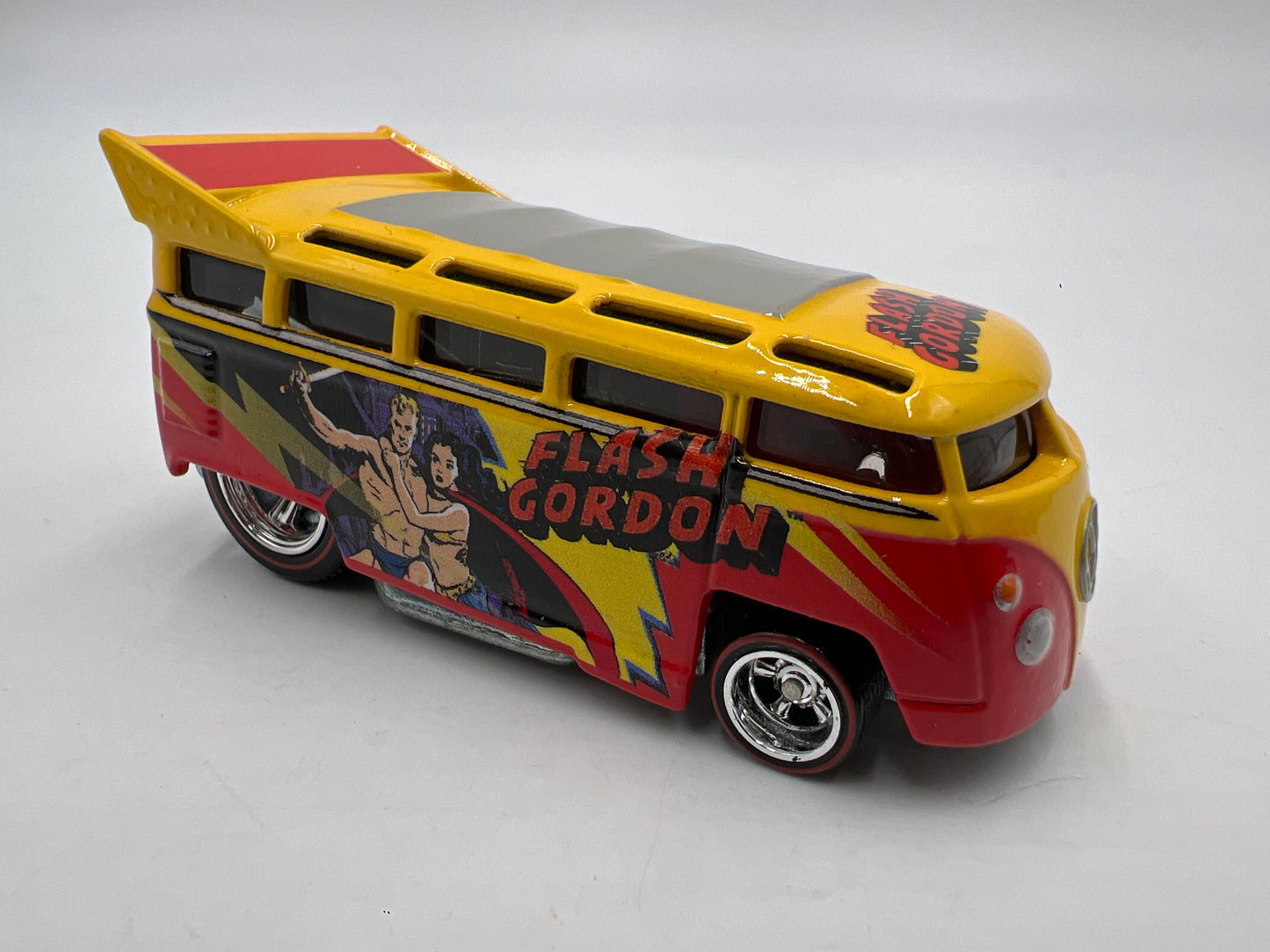 Hot Wheels Pop Culture Premium Volkswagen Drag Bus Flash Gordon Yellow/Orange Loose